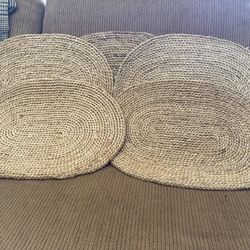5 Natural Jerrad Jute 14” x 20” Oval Table Placemat
