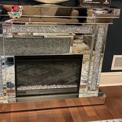 Fireplace And Tablet Coffe 