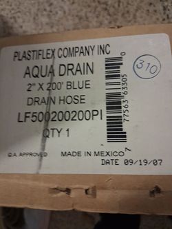 Plaster square drain 2×200