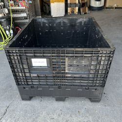 collapsible storage container pallet 48”x45