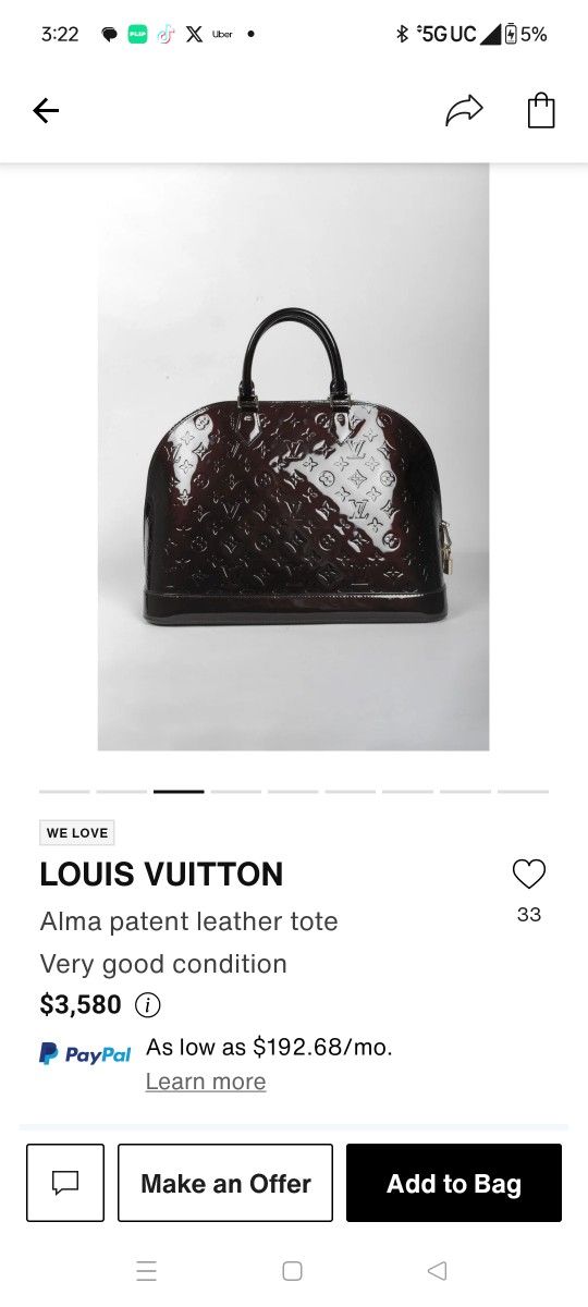 Vintage Louis Vuitton Alma 