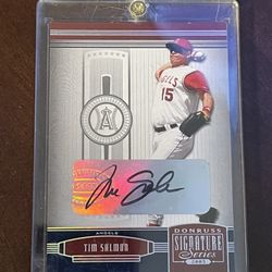 MLB Angels Tim Salmon Autograph Baseball Card 