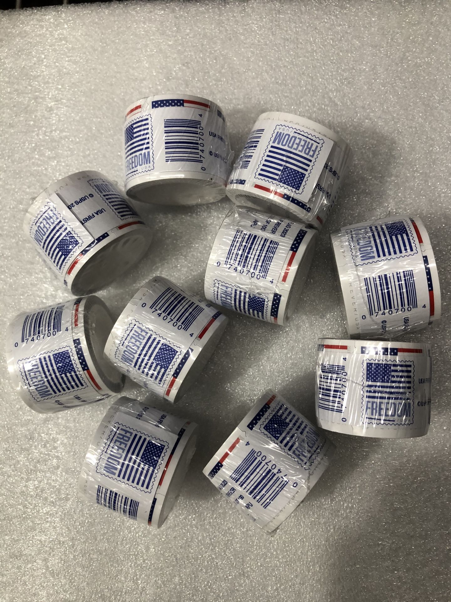 Forever Postage Stamps 10 Rolls 1000 PCs