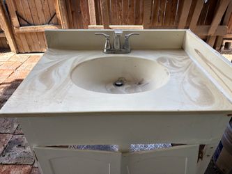 Bathroom Vanity with Sink and Faucet