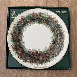1986 Lenox Limited Edition Colonial Christmas Plate