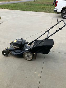 “THE BRUTE” by Briggs & Stratton NOT, self propelled, I accept broken mowers in trade