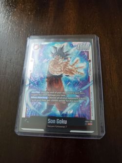 🔥 Dragon Ball Fusions Son Goku Trading Card – Excellent Condition – Collector's Item!