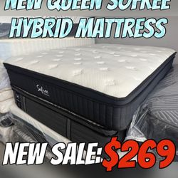 NEW QUEEN SOFREE HYBRD MATTRESS