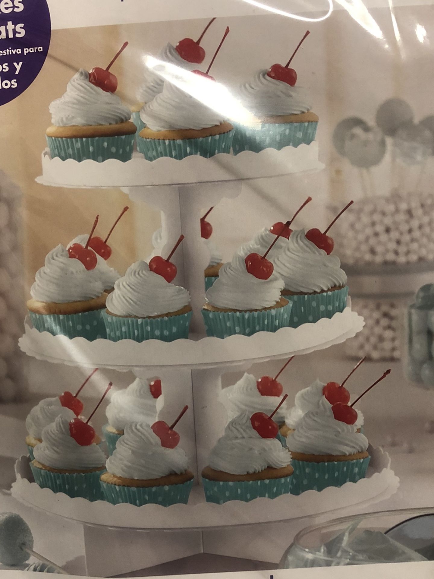 4 White Cupcake Stand