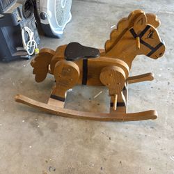 Handmade Solid Wood Horse 