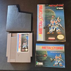Metal Storm NES with original box and instructions manual CIB