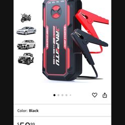 Portable Car Jump Starter, 2500A Peak Battery Jumper Starter Portable, Jump Box for Car Battery, 12V Portable Jump Starter for 8.0L Gas & 7.0L Diesel 
