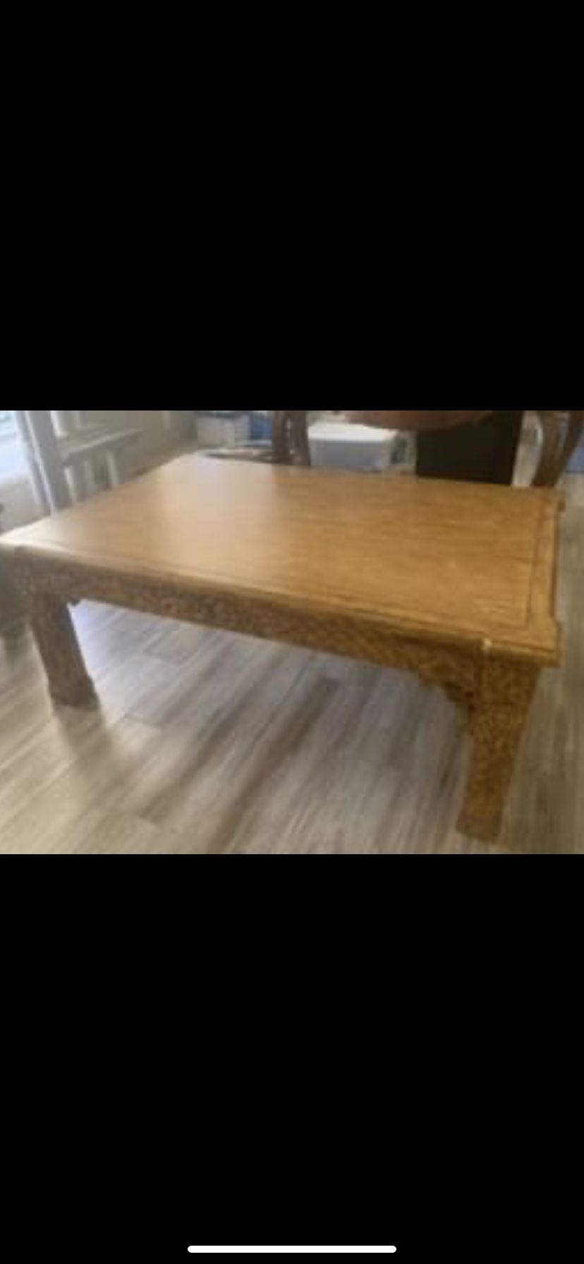 Unique designer piece, one of kind, solid wood coffee / sofa table