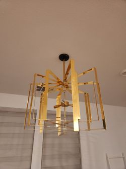 Beautiful Modern Gold Chandelier