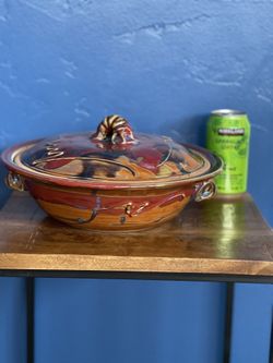Pottery Casserole Dish By Artis Kurt Glover, CO