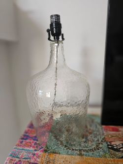 Set of 2 Glass Table Lamps