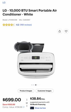 LG - indoor air conditioner 14,000 BTU