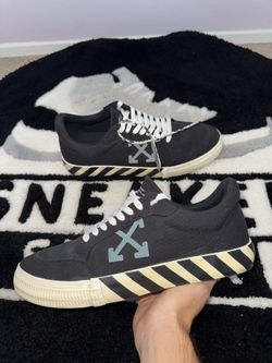 OFF-WHITE Vulc Low Eco Canvas Black White Blue (Size 45 = 12 US)