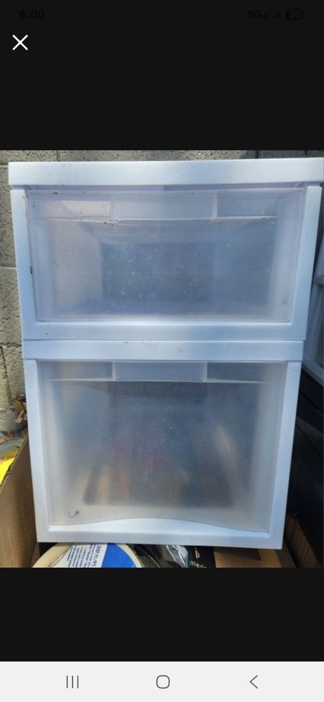 2 Drawer Plastic