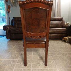 Almost New Nice Hard Wooden Chairs.  For 2 Chairs Iam Asking 80.00
