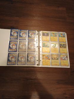 Pokemon Cards Common, Holo, Reverse Holo, G regulation marks, complete binder. Mint condition, around 405 cards total.