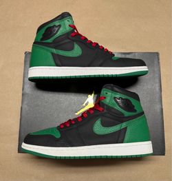 Nike Air Jordan 1 Retro High OG Pine Green 2.0 Mens size 9.5 Basketball shoes!