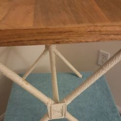 🌺 Boho Wood End Table / Side Table