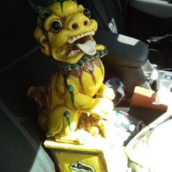 70 Years Old Chinese Lions Protected Lions