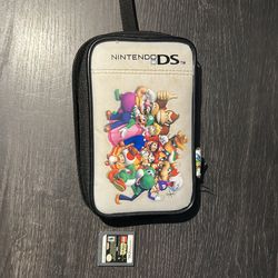 Used Super Mario Bros Nintendo DS Carrying Case and Lego Star Wars: The Complete Saga game