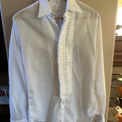 Men’s White Tuxedo Shirt 