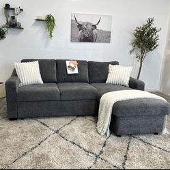Gray Sectional Sleeper Couch - Free Delivery 