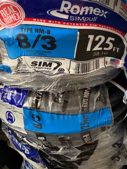 New Romex wire 8/3