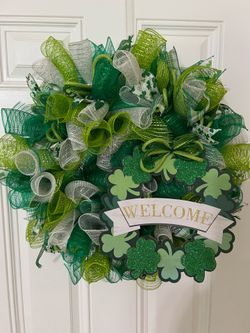 St Patrick’s day wreath