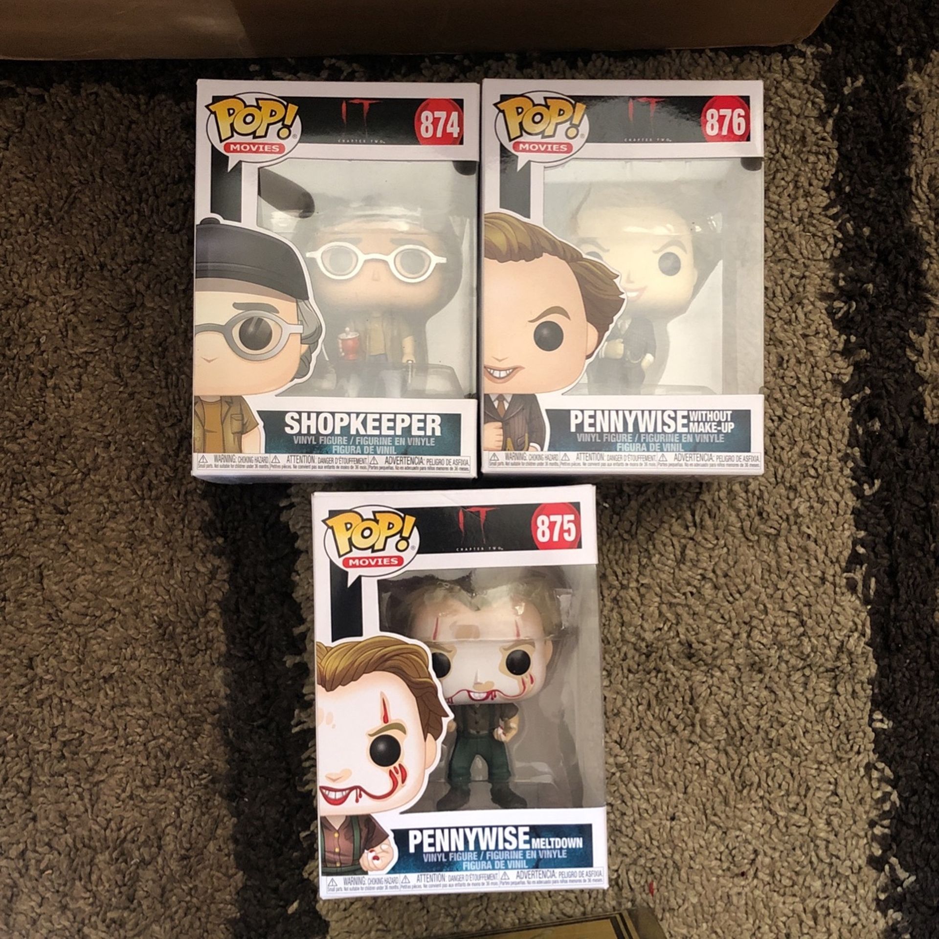 Full Set Of 3 Funko Pop It Series