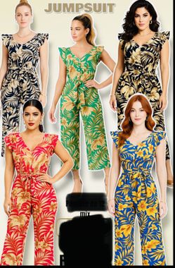Jumpsuit .5 Color - Size- S.M. L .XL