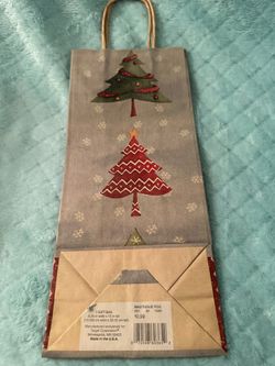 Target Christmas Tree Gift Bag - 5.25x13 inch