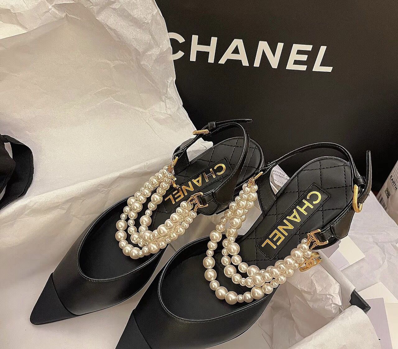 Designer high heels