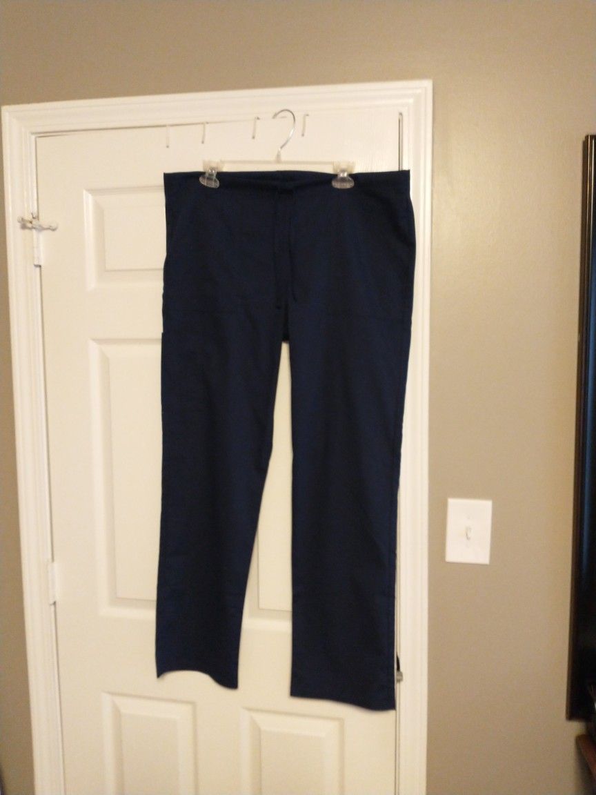 Two Pair of Navy Scrub Pants
