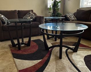 Tarrin Table with Side Tablet 3-piece Set
