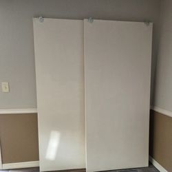 FREE 2 Large Wood Closet Doors 78" TALL