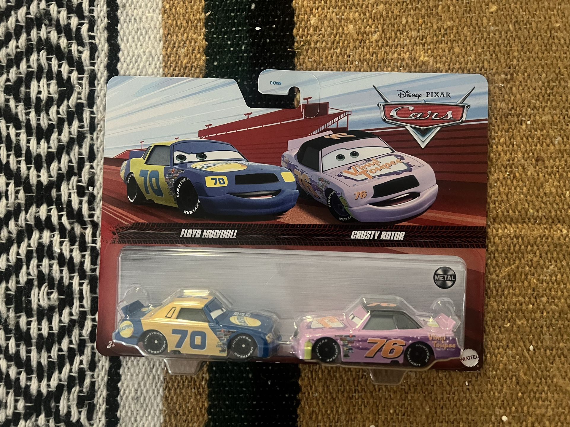 FLOYD MULVIHILL #70 GASPRIN-CRUSTY ROTOR #76 VINYL TOUPEE-DISNEY PIXAR ...