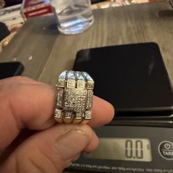 Anillo Con Diamates Oro 10k 