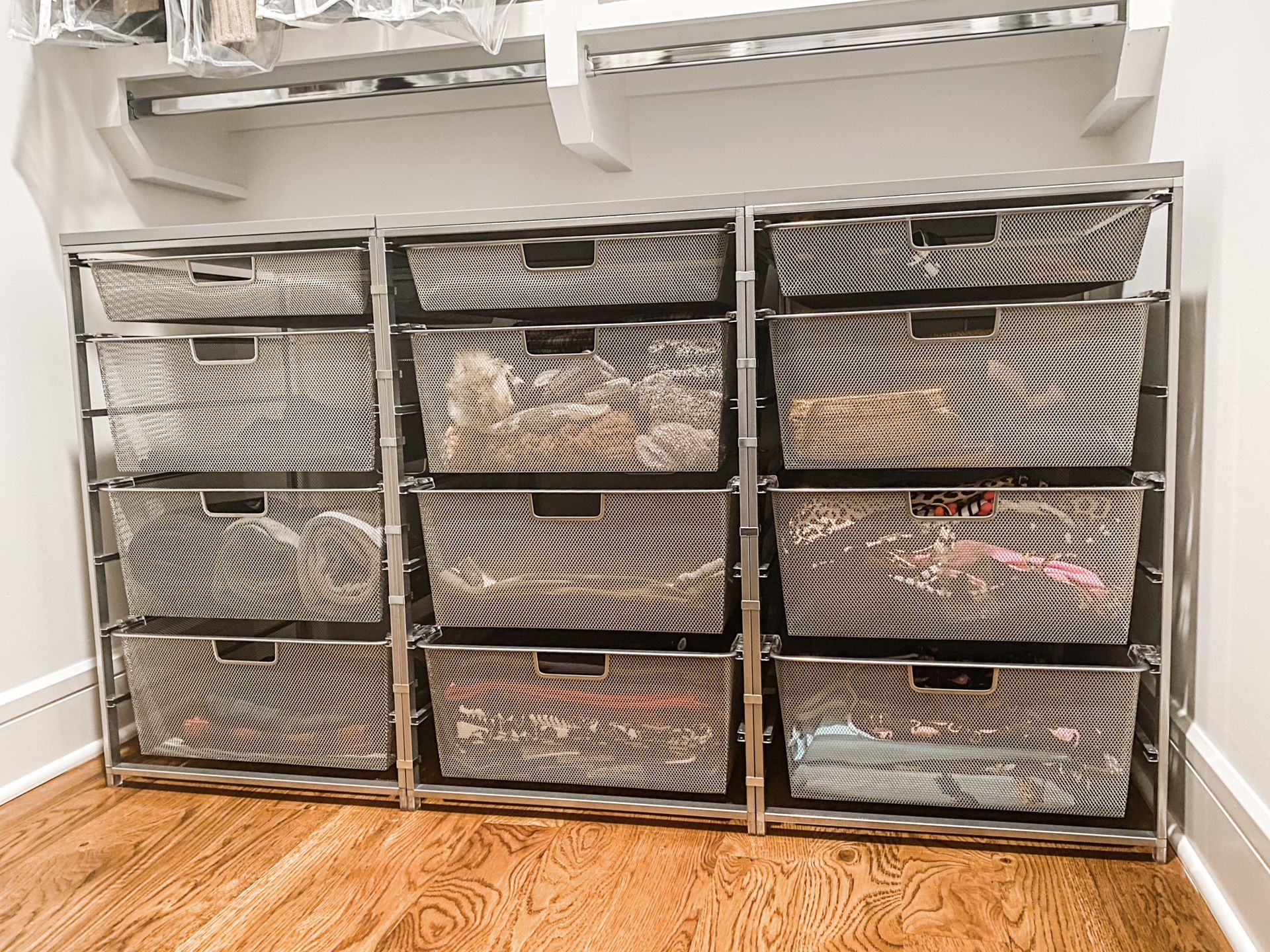 Elfa Wide Drawer Solution Platinum (set of 3)