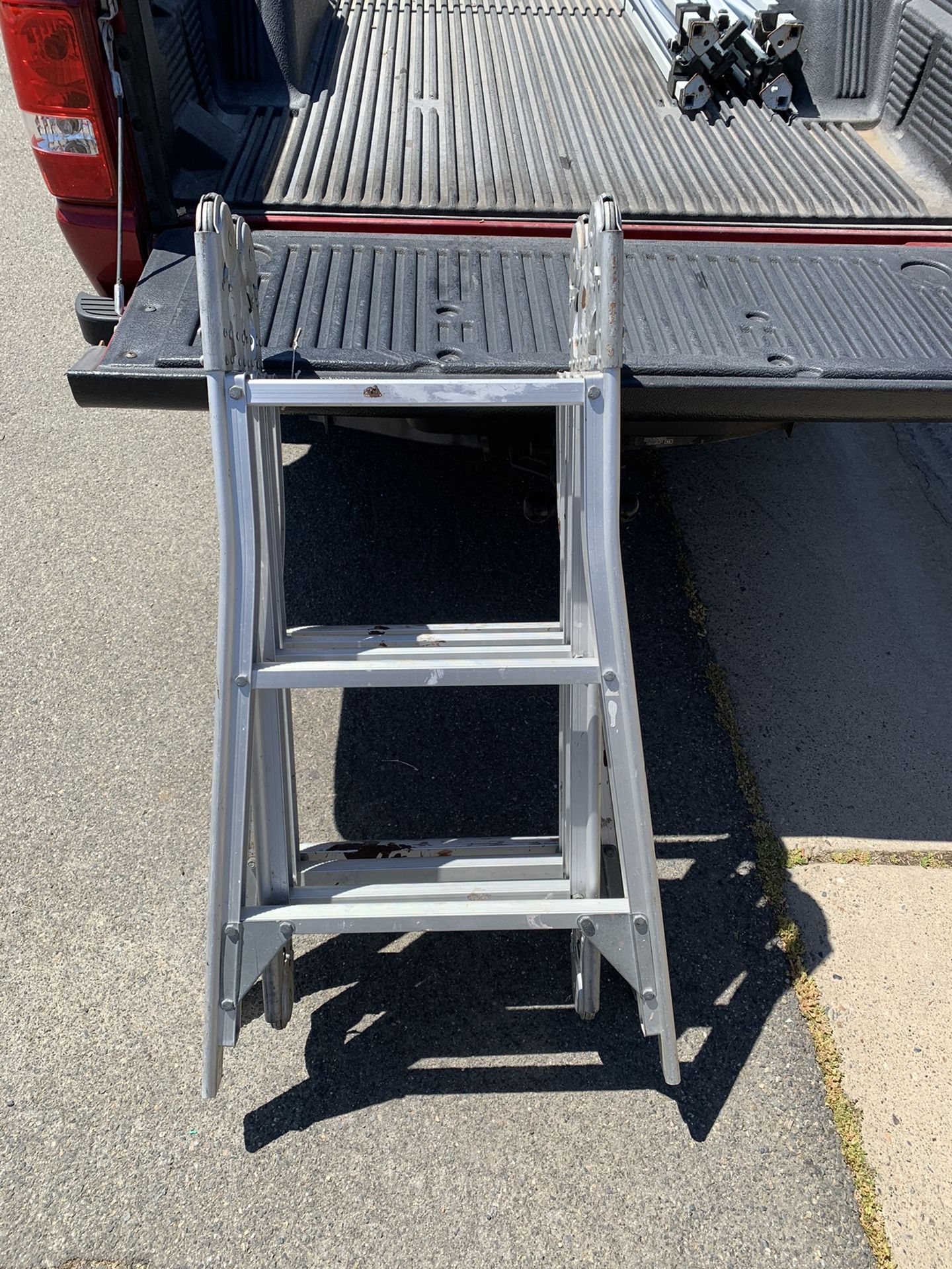 12 foot steel folding ladder 75 or best offer you pick up