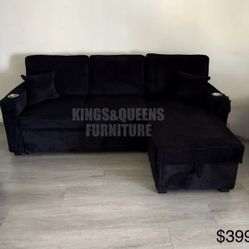 New Black sofa Bed 