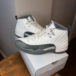 Jordan  12 White Dark Greys