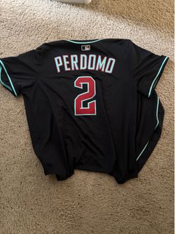 Geraldo Perdomo black authentic diamondback’s jersey