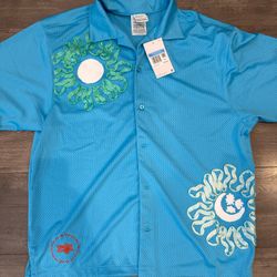 Nike Jersey Button Up Size medium Men New 