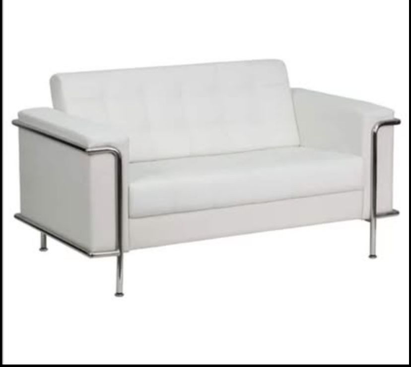 White Leather Couch