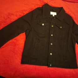 A Black Women's Time And Tru Jacket Sz 16-18, XL 